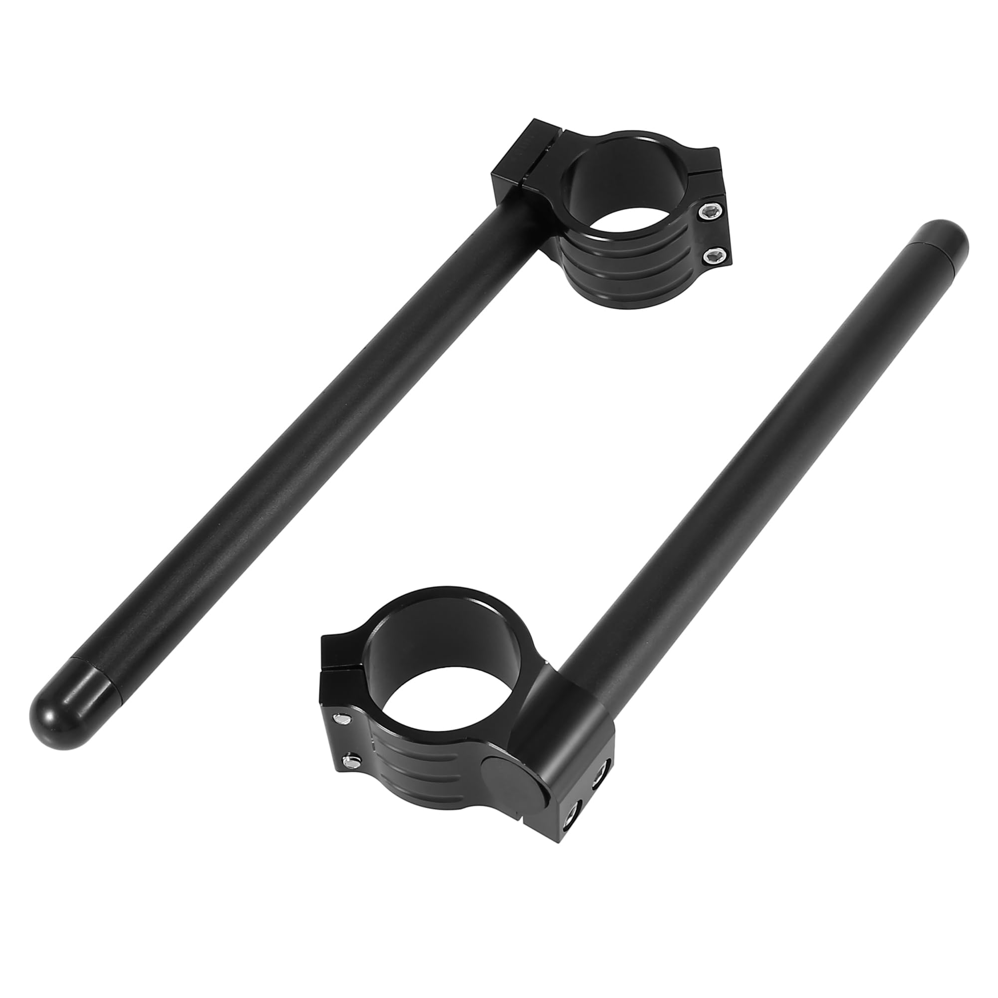Motoforti オートバイのハンドルバー バイククリップオンハンドルバー 46mm 調整可能 ユニバーサル 交..