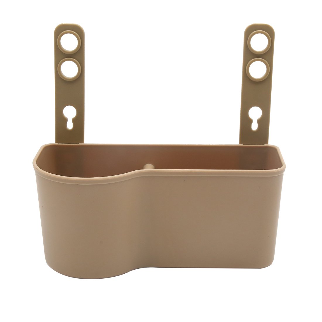 T 車のヘッドレスト席バックマウントオーガナイザー、カップ、ドリンクホルダー収納ボックス ベージュ