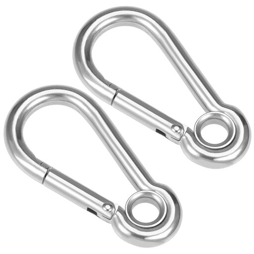 T フック 59.5mmステンレススプリング スナップリンク フック クリップキーホルダー2個入り T フック 59.5mmステンレススプリング スナップリンク フック クリップキーホルダー2個入り