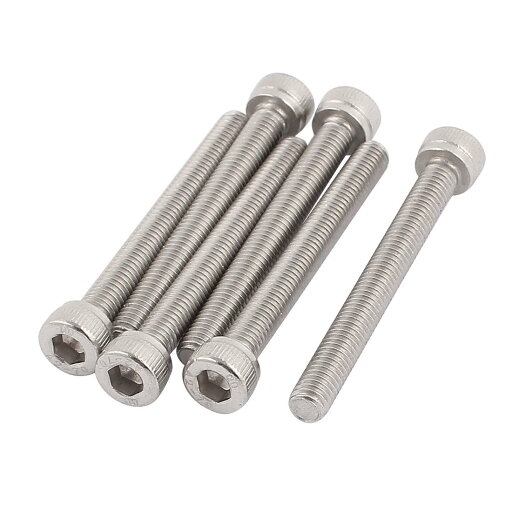 T 六角穴付ボルト ステンレス全ネジ ヘッド キャップネジ M5x45mm 304 ステンレス鋼素材 6枚入り T 六角穴付ボルト ステンレス全ネジ ヘッド キャップネジ M5x45mm 304 ステンレス鋼素材 6枚入り