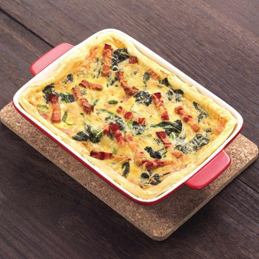 グラタン皿 26cm 長方形 陶磁器 （ 電子レンジ対応 オーブン対応 トースター対応 耐熱皿 食器 ）