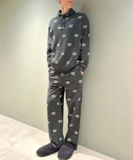 パジャマ 「」ロゴ総柄ロングパンツ メンズ パジャマ 「」ロゴ総柄ロングパンツ メンズ