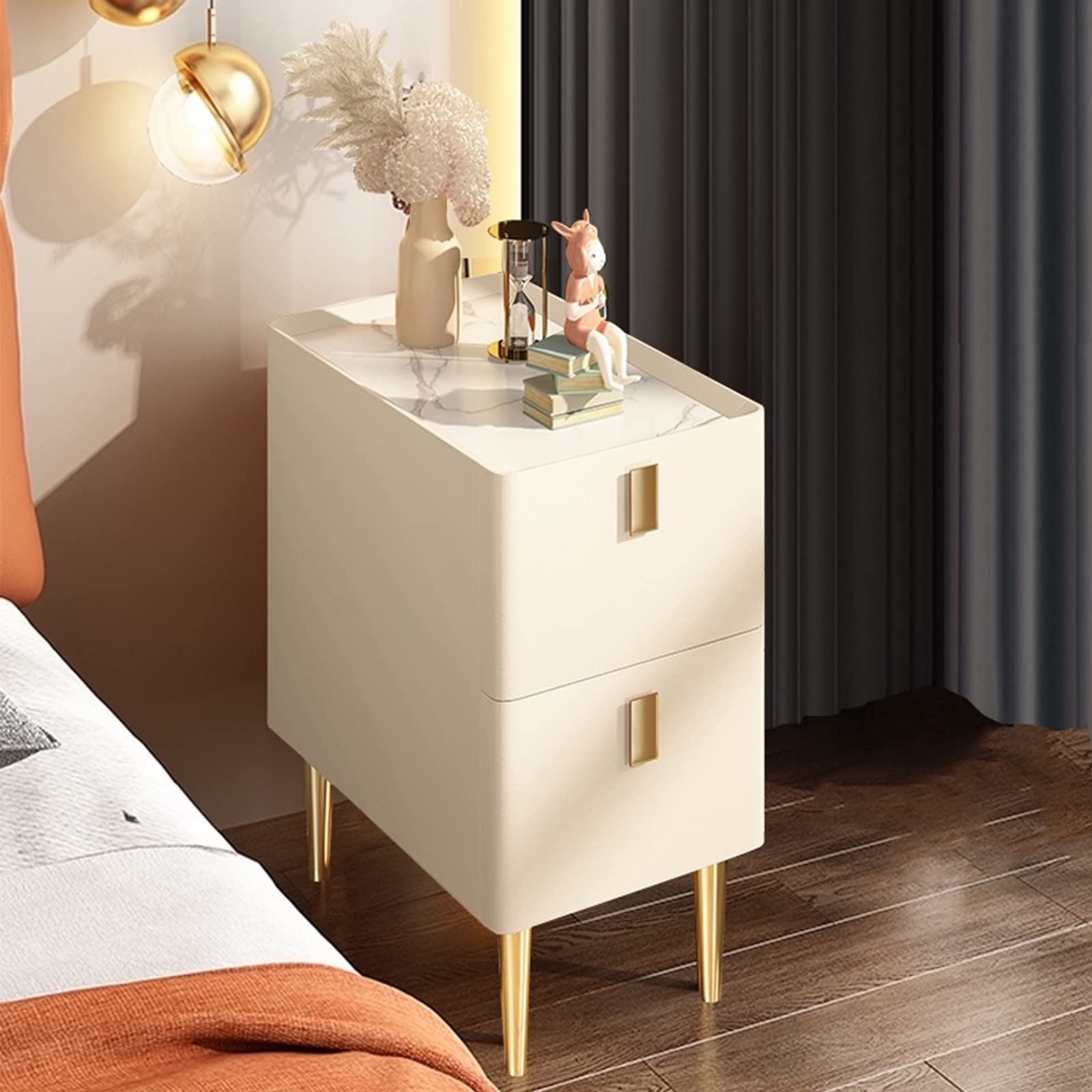 ベッドサイドテーブル ナイトテーブルサイドチェスト床头柜サイドキャビネットソファテーブル 小型 ス..