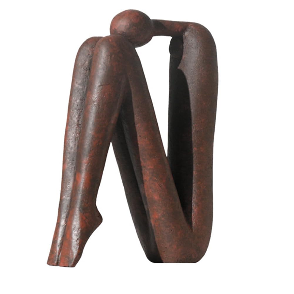 重い本用の装飾ブックエンド、棚やオフィスデスク用の彫像ブックホルダー ブラウン 耐久性があり、取り付けが簡単、使いやすい