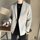 カジュアル ブレザー アウター メンズ 春 トレンド 感 ボタン 上質 ファッション ジャケット トップス 母の日