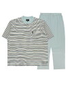 パジャマ LANVIN COLLECTION メンズ 綿100% ハーフ強撚 ボーダー柄 パジャマ 54422018 メンズ