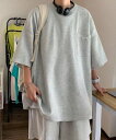 パジャマ 「NOWLE」ワンポイントロゴ 半袖 ポケット Tシャツ/イージーショーツ セットアップ メンズ