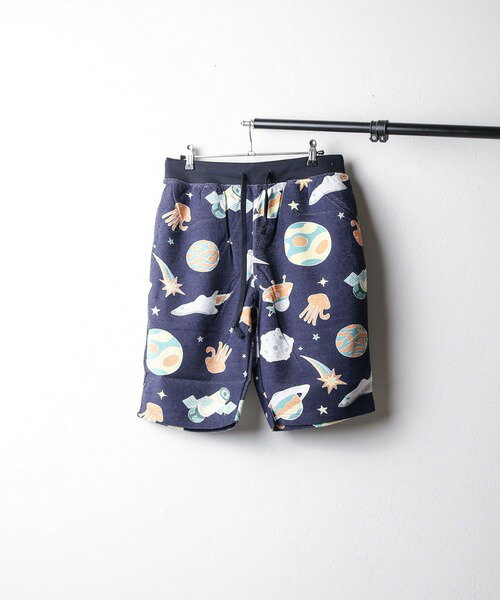 ルームウェア パジャマ ミニ裏毛 総柄プリントショーツ レディース メンズ