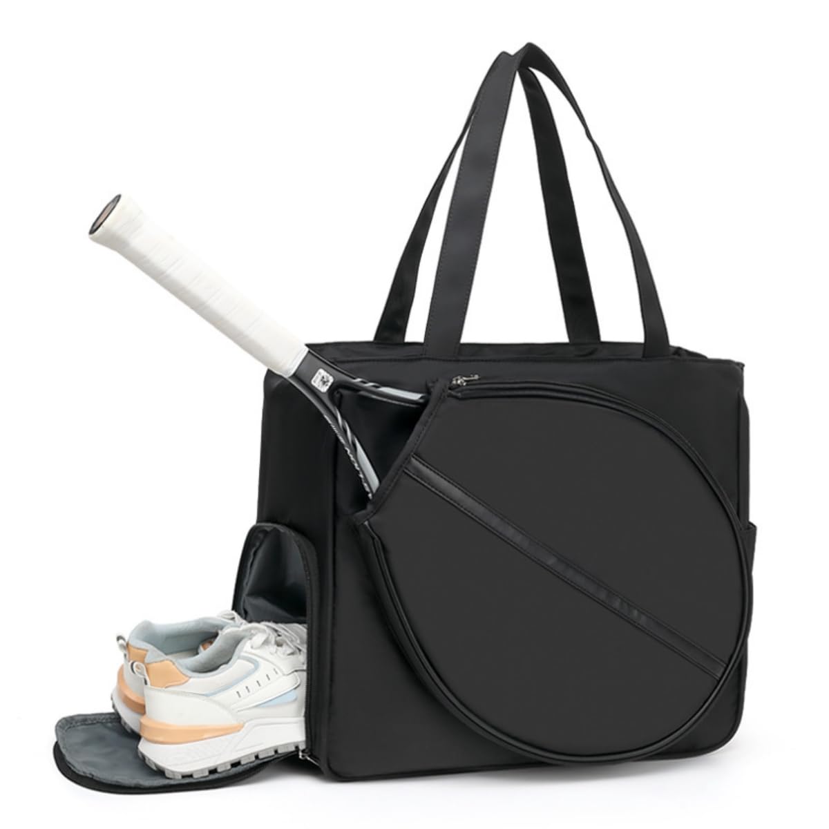 テニスラケットバッグ テニス ハンドバッグ ラケットトート テニスバッグ 大容量 軽量 防水 持ち運びが簡単 スポーツ用 旅行用