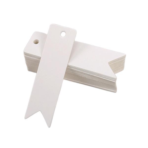 100個 ブランクギフト ウェディングサプライリング 値札 紙 誕生日用