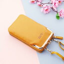 春 夏スマホポーチ スマホポシェット レディース ショルダーバッグ がま口 携帯電話バッグ 縦型 財布 カードケース 軽量 肩掛け スマホバッグ