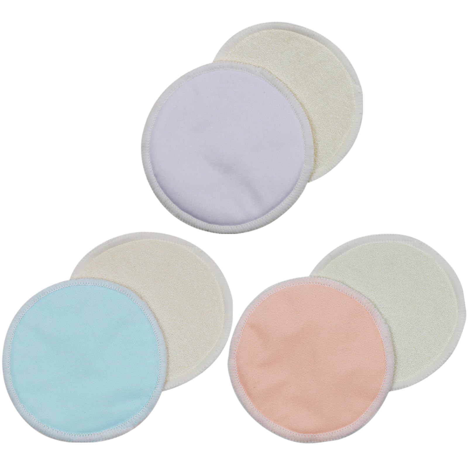 母乳パッド 6枚入 オーガニックコットン 洗える ガーゼ 繰り返し使用 極度に柔らかい 母乳授乳用（ベー..