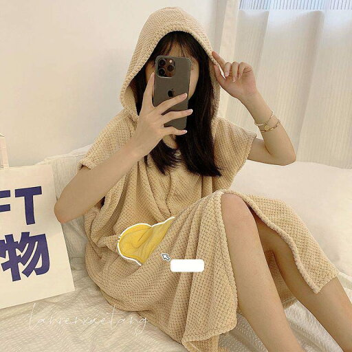 女子学生韓国版かわいい家庭用浴衣純綿よりも水を吸うバスタオル大きなバスタオルは着ることができる毛が抜けないマントも帽子もシャワースカートも 女子学生韓国版かわいい家庭用浴衣純綿よりも水を吸うバスタオル大きなバスタオルは着ることができる毛が抜けないマントも帽子もシャワースカートも