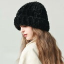 即納!ウサギの毛 ニット帽 高級感 秋冬 ぴったり ハット 顔の形を整えて小顔に見せる 福袋