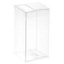 T プラスチック小売ボックス ギフトボックス クリスマス 結婚式 パーティーラッピング用 クリア 50x50x100 mm 20個