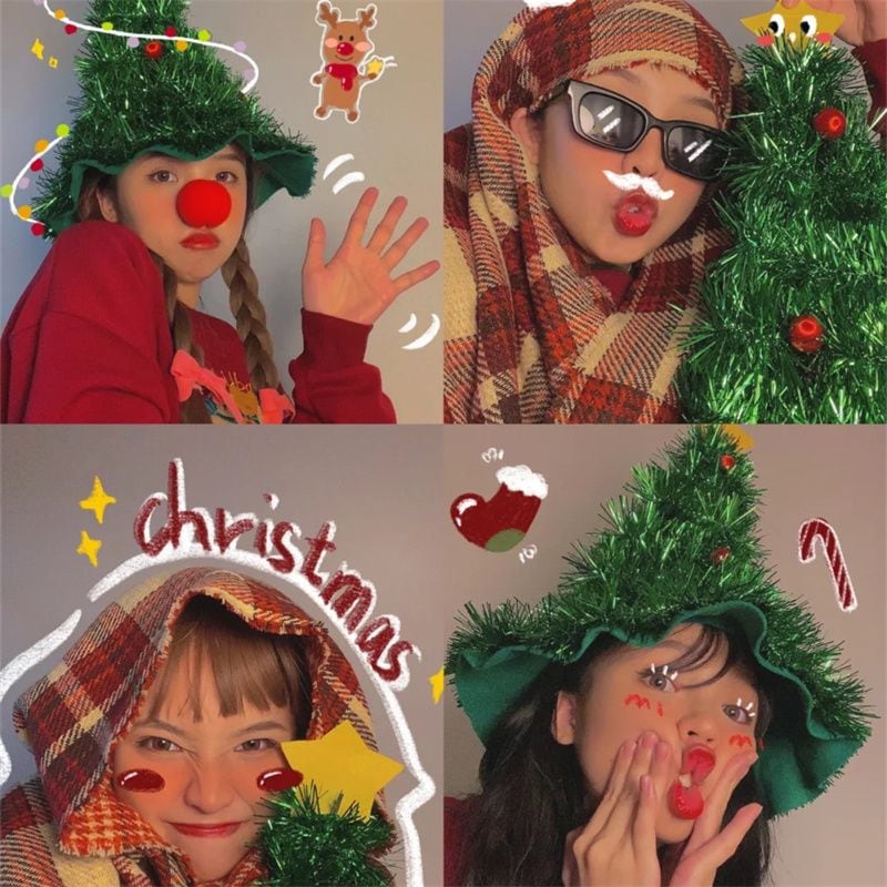 サンタコスプレ デコレーション帽子ぬいぐるみサンタクロース帽子大人子供サンタクロースコスプレクリスマスコフレ