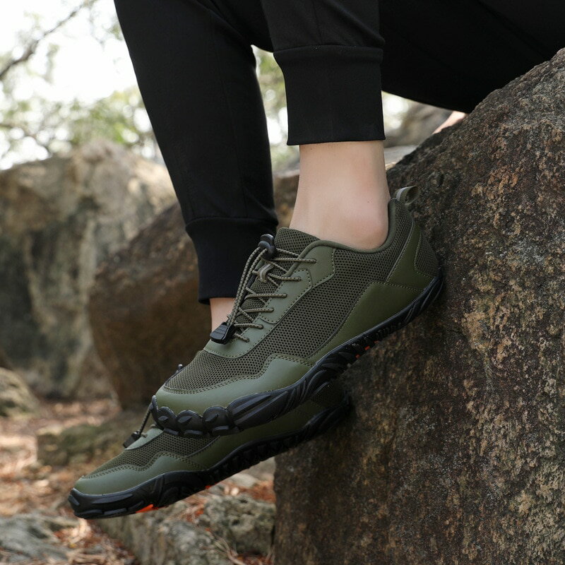 アウトドアメンズ滑り止めと耐摩耗性の5つの靴厚みのあるリバートレーシングシューズ軽量サイクリング..