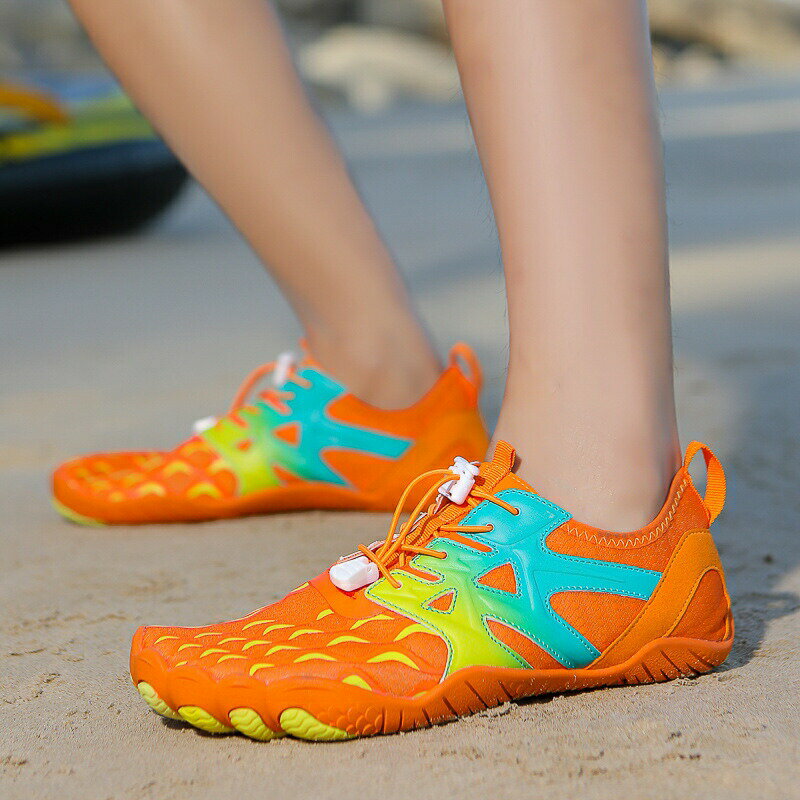 ビーチシューズシュノーケリングシューズサイクリングシューズ登山用5本指シューズ水泳用リバートレー..