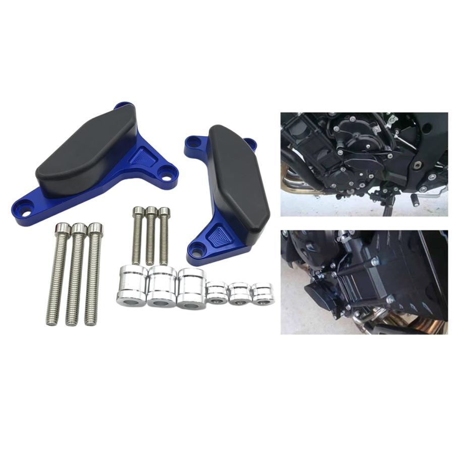 ヤマハFZ1フェイザー2006-2016ブルーのオートバイエンジンガードスライダーカバー