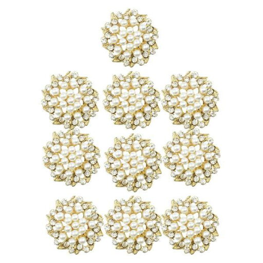 10 個の花ボタン装飾合金ボタン DIY クラフト縫製ボタンラインストーンボタンヘッドバンド用ホームジュエリー作成 10 個の花ボタン装飾合金ボタン DIY クラフト縫製ボタンラインストーンボタンヘッドバンド用ホームジュエリー作成