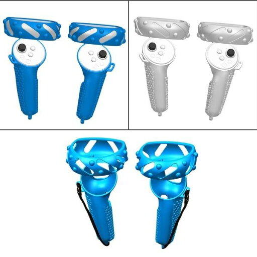 コントローラーグリップカバーアクセサリー交換用アンチスローPicoNeo3キッズブルー コントローラーグリップカバーアクセサリー交換用アンチスローPicoNeo3キッズブルー