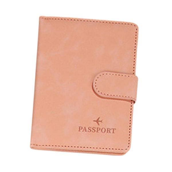 パスポート カバー ホルダー トラベル パスポート ケース 女性と男性 旅行 ビジネス ピンク