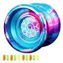 無反応ヨーヨー、プロヨーヨー、子供向け、10ヨーヨーストリングを備えた、ヨーヨープレーヤー、アルミニウム初心者ヨーヨーボール