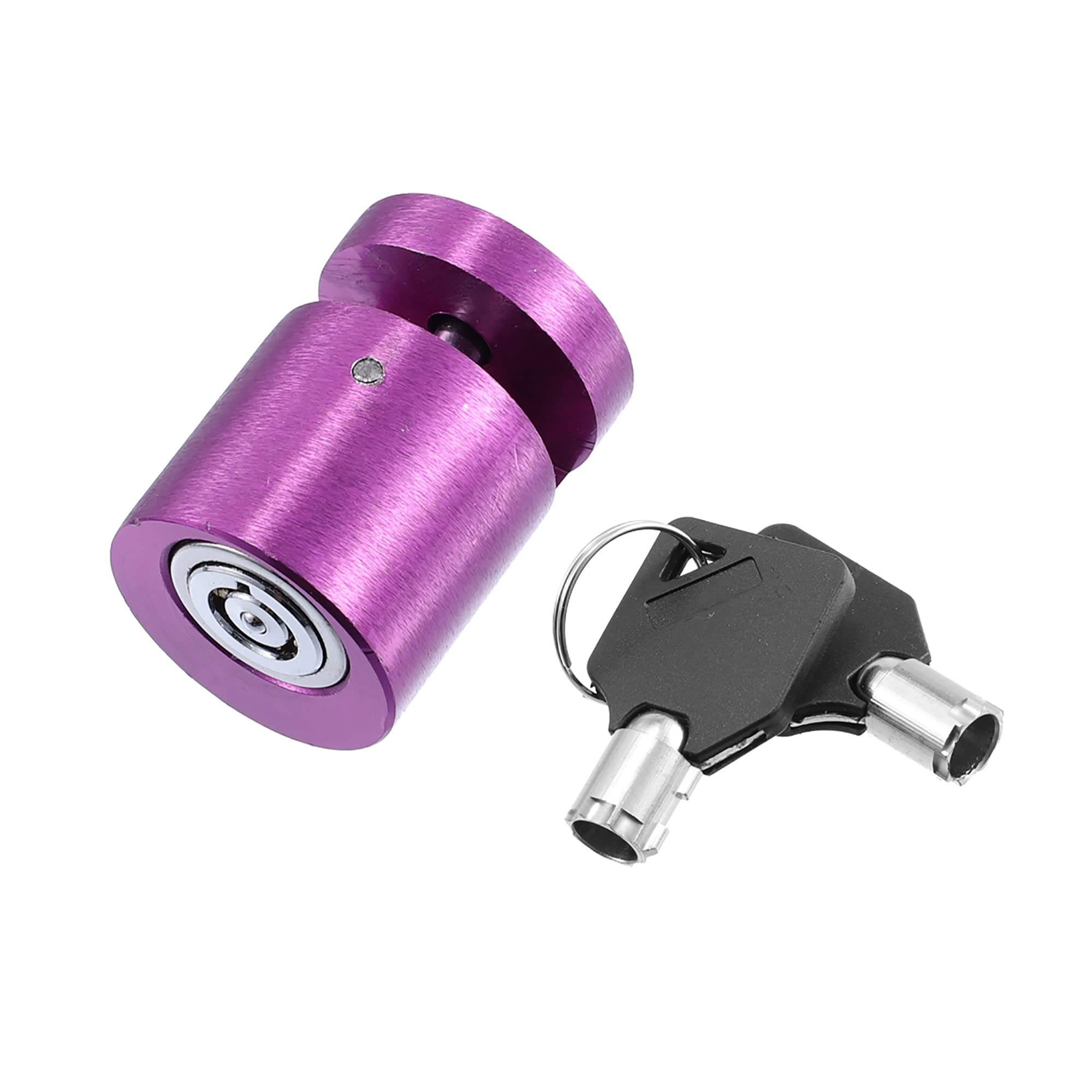 T スクーターブレーキホイール盗難防止あんぜんディスクロック 2つのキー付き アルミニウム合金 オレン..