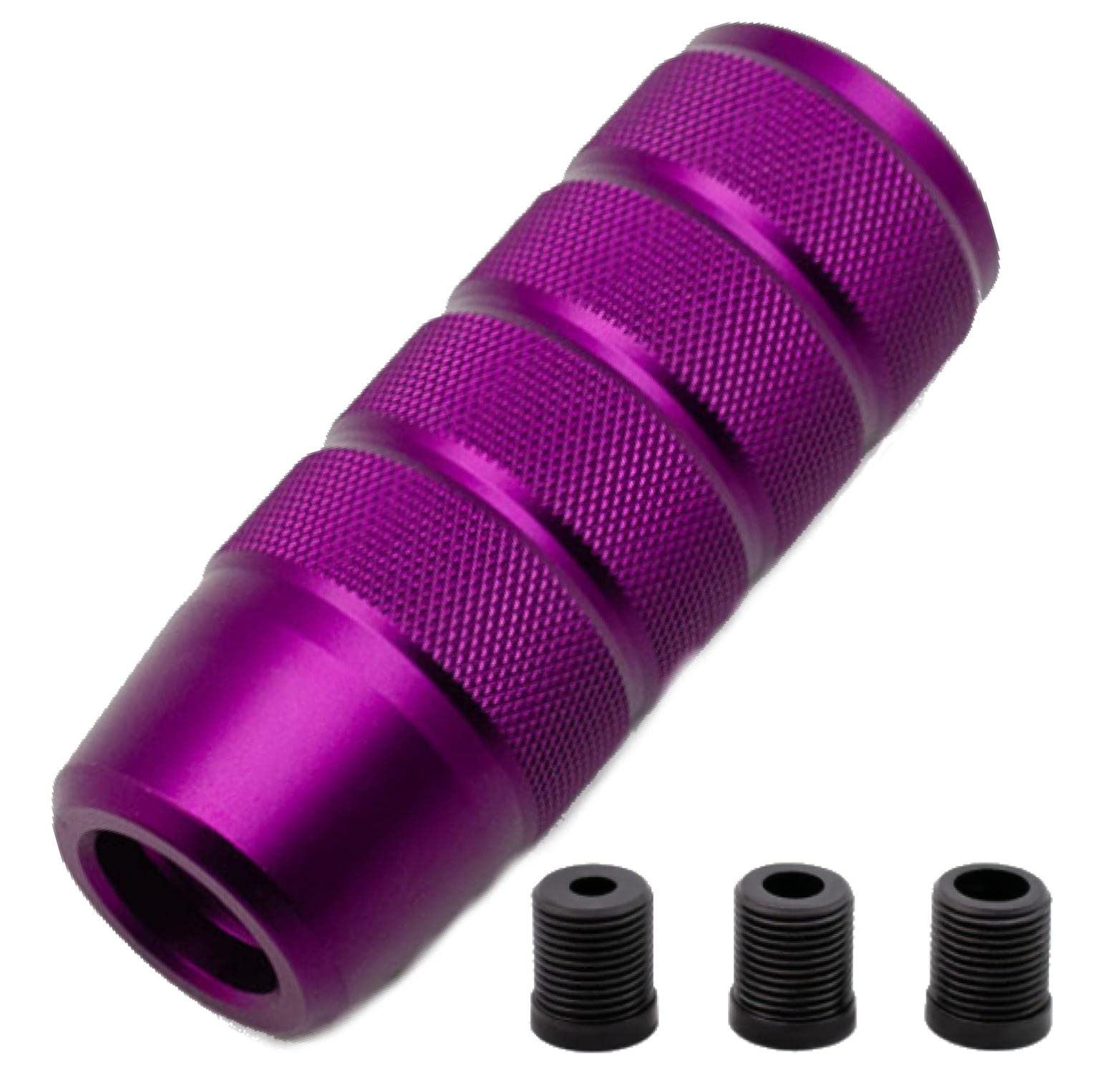 シフトノブ シフトレバー カスタム アルミ合金 スティック型 汎用 (シルバー)