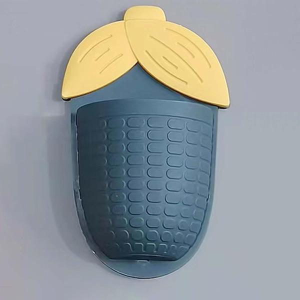 トイレ用排水穴付き自己粘着式壁掛け収納オーガナイザーボックス