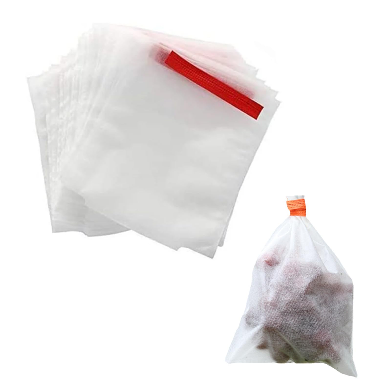 果物袋 保護ネット 防虫カバー 果物保護バッグ【30個入り】鳥よけ 家庭菜園 虫除けネット 巾着袋 メッ..