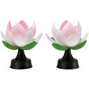 仏壇屋 滝田商店 盆提灯 盆ちょうちん ミニ 霊前灯 常花蓮華 コードレス G835(一対)◆高さ19cm×巾20cm◆ 置き提灯 証明書付