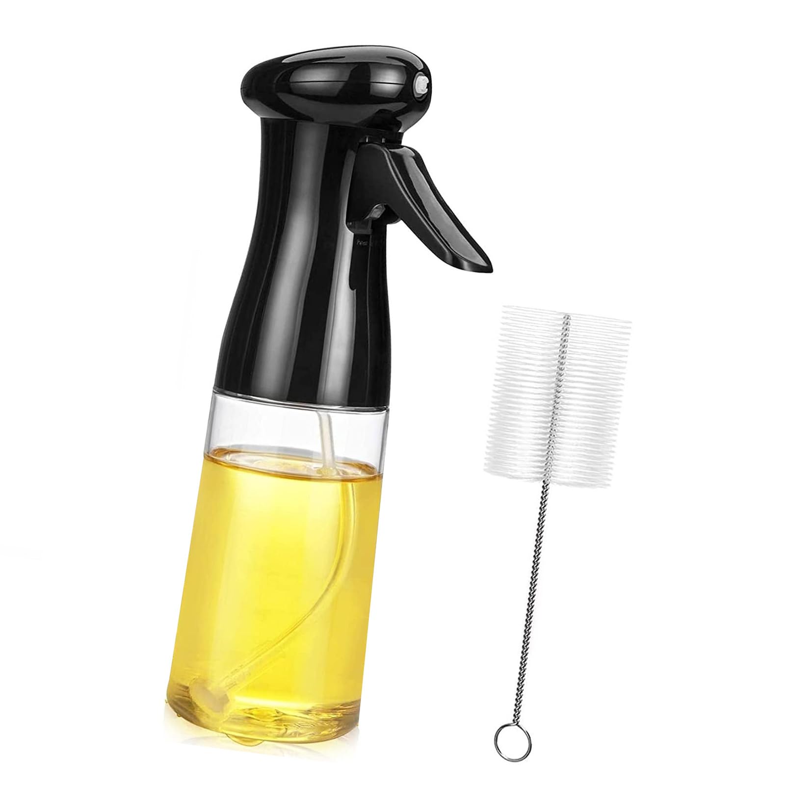 オイルスプレー 料理用 200 ML グラスオリーブオイルスプレー オイルボトル BBQ エアフライヤー サラダ