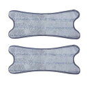 1セット2個 ファイバーフラットモップヘッド フロアクリーニングクロス Xタイプ クロスモップクロス家庭用クリーニングモップアクセサリー 取り替え品