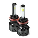 LEDヘッドライト H4 Hi/Lo 3色温度切替 一体式-POOPEE フォグランプ DC12V車用 28W 両面発光 6000k/3000k イエロー・ホワイト切替え