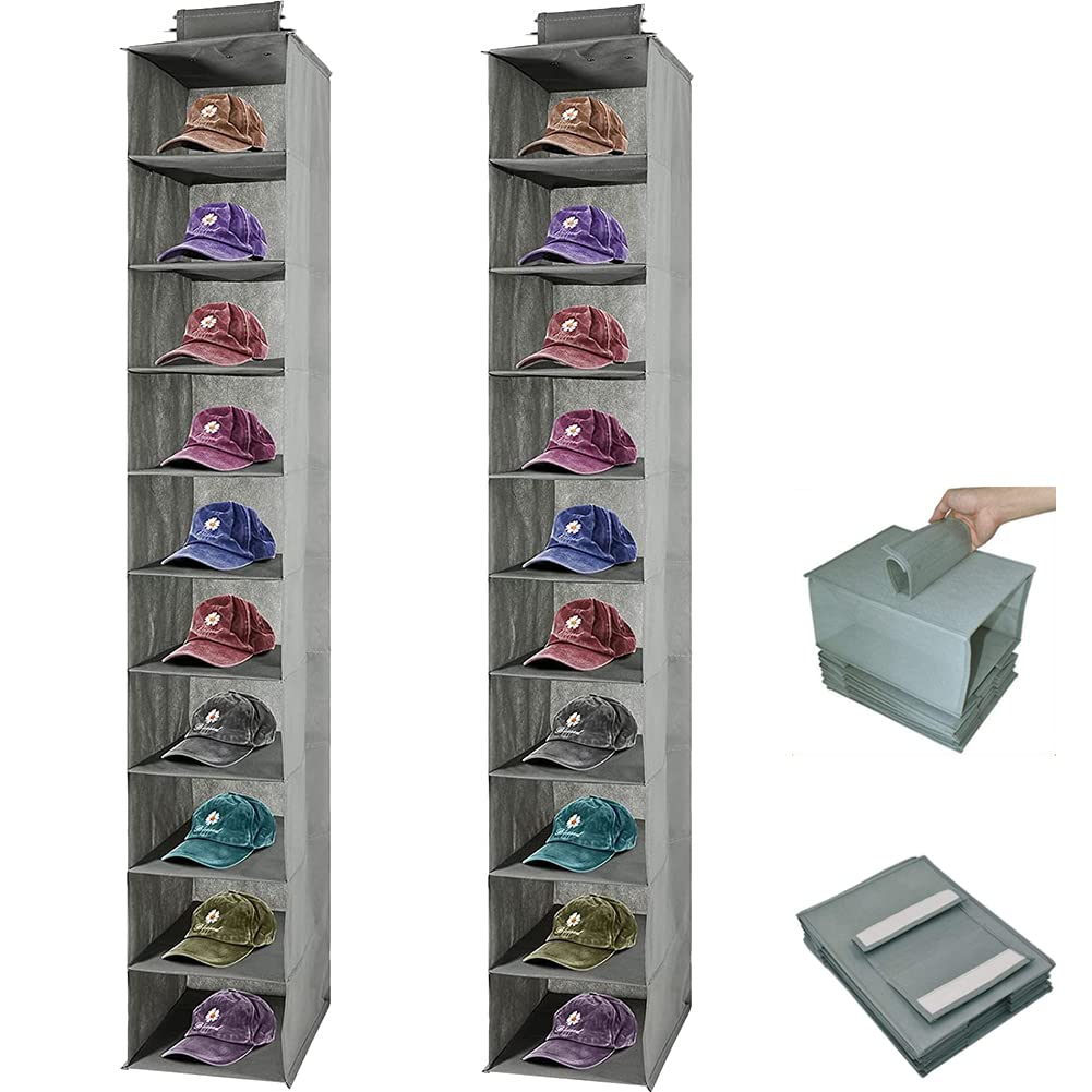 帽子収納 帽子 キャップ 収納ケース 収納吊り下げ ディスプレイ キャップラック 野球帽ラック 10段 折..