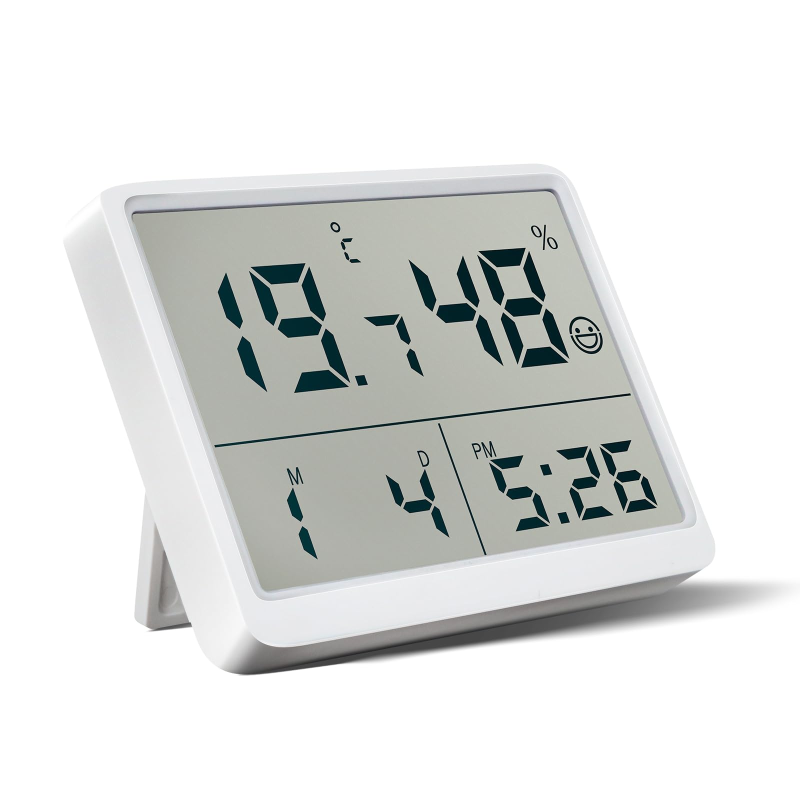 デジタル温湿度計 温湿度計 デジタル ベビー 温度計 おしゃれ 高精度 日付 時計 湿度計 かわいい 快適..