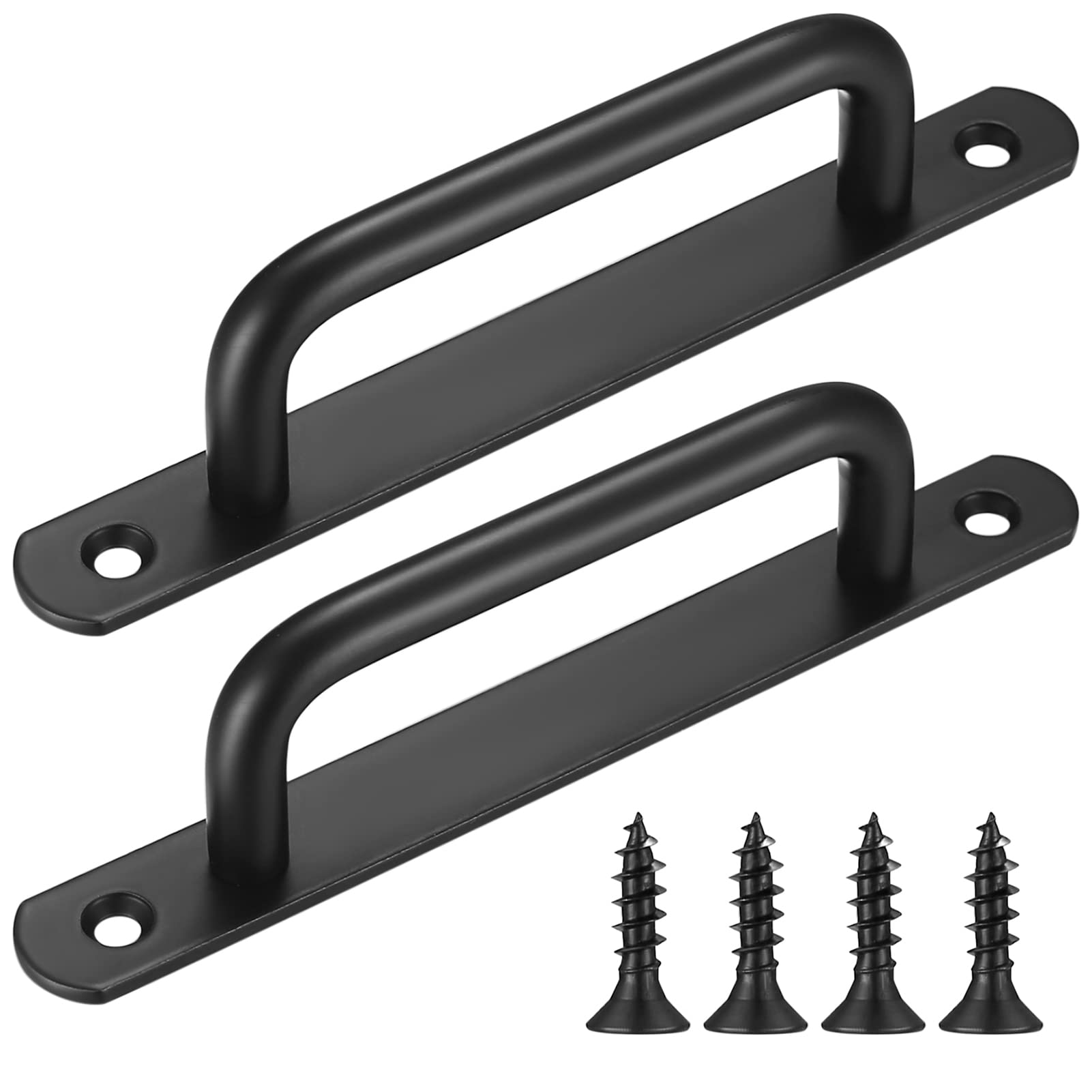 2個セット ドアハンドル ドア取っ手 納屋のドアハンドル プルハンドル ゲートのドアの引きのハンドル クローゼット 家具 ワードローブ キャビネット ガレージ 納屋 引き戸 ドアハンドル 25mm×18mm