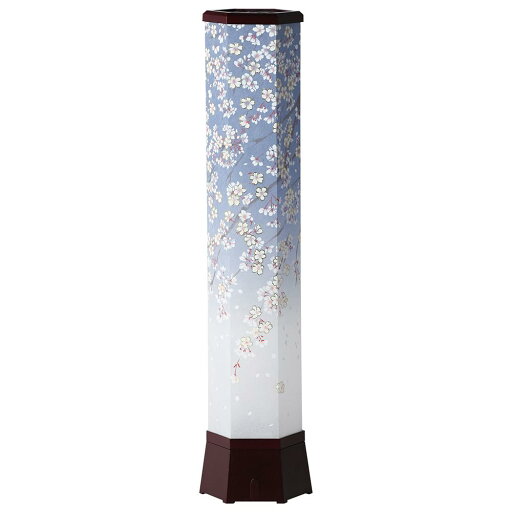 仏壇屋 滝田商店 盆提灯 モダン お盆 提灯 美六(みろく) L 桜吹雪 Y1485(一個) 高さ70cm×巾16cm LED 置き提灯 証明書付 仏壇屋 滝田商店 盆提灯 モダン お盆 提灯 美六(みろく) L 桜吹雪 Y1485(一個) 高さ70cm×巾16cm LED 置き提灯 証明書付