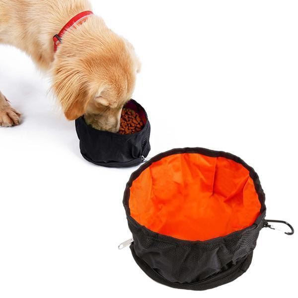 楽天エムーエムショップ折りたたみ式犬用ボウル給餌食器用ウォーキングキャンプ屋外ブラック