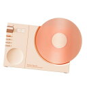 ヴィンテージ レコード プレーヤー ワイヤレス デスク スピーカー 電池式 リビング ルーム用 ピンク