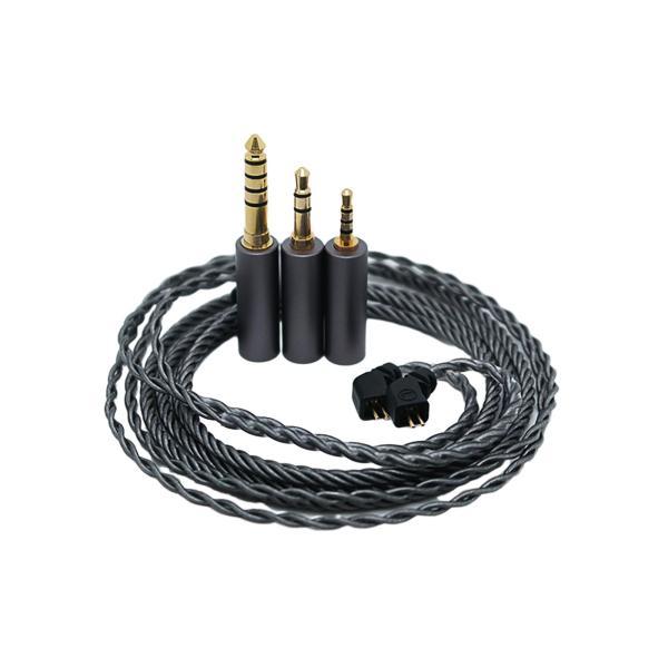 楽天エムーエムショップ120cm 交換用 3 in 1 イヤホン ケーブル アクセサリー IE40Pro グレー スタイル B 用