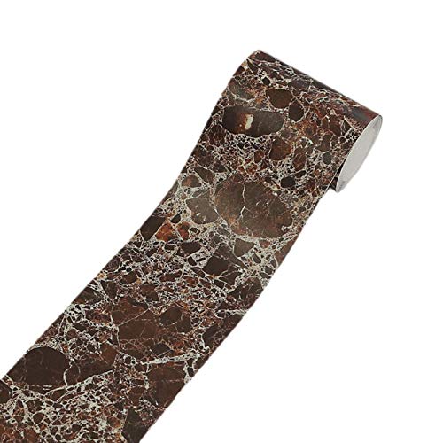 大理石ウエストライン DIY 装飾ステッカー PVC 防水自己粘着壁紙キッチン、バスルーム、リビングルームなど.02(3)