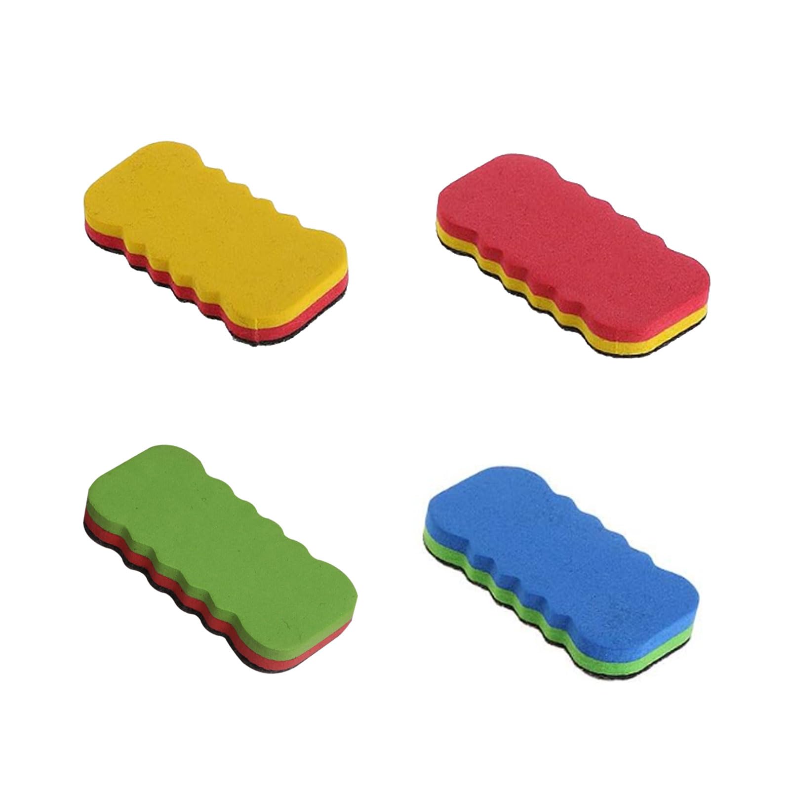 ホワイトボード消しゴム 非磁性【4枚】白板イレーザー ホワイトボード用イレーザー 教室・ご家庭・オフ..