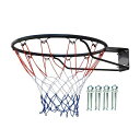 実線の円 バスケットボールフープ 壁掛けバスケットボールフープ ネット付き 45cm