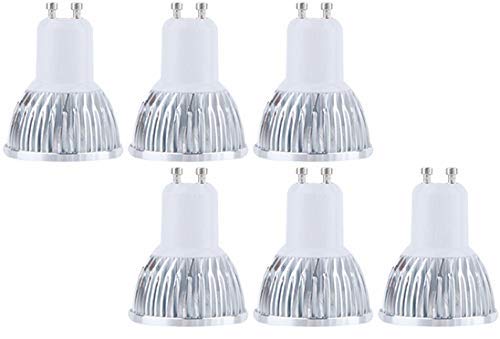 6個入LED スポットライト9W、ハロゲン電球70W型相当、GU10口金、85Ra超高演色性、調光非対応、ビーム角度90度、全光束750lm昼白色6000k