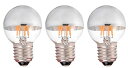 シルバーG45 4W LED フィラメント電球 E26口金 2700K暖色ウォームホワイト 110-120V 白熱電球40W形相当 全配光タイプ (3個入, E26口金)(3)