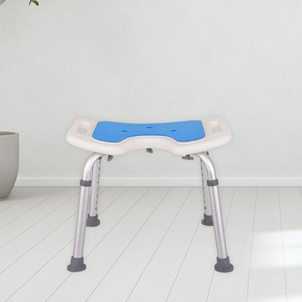 トイレ調節可能なアルミシャワースツールシートバスチェアベンチエイドスモール