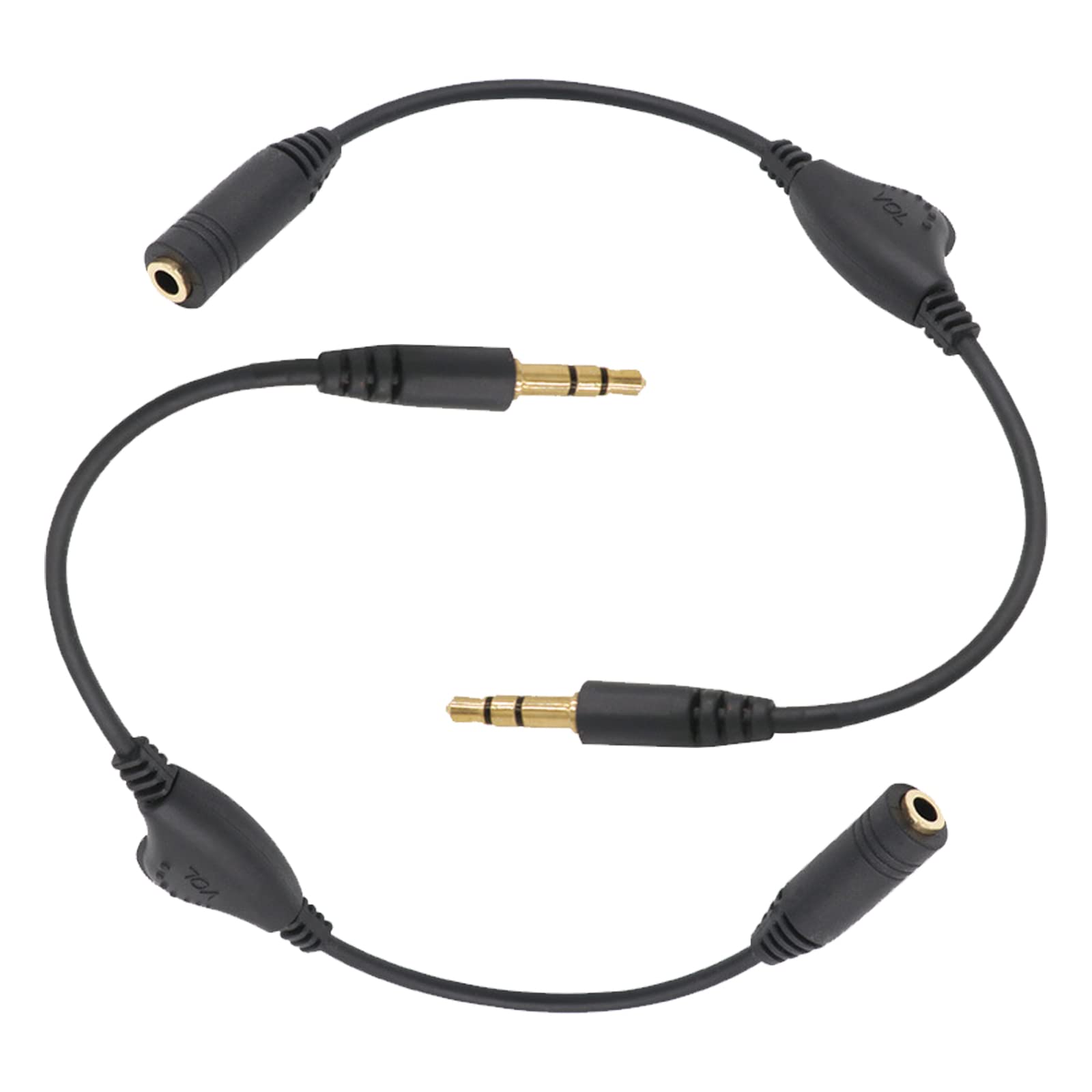 ヘッドホン延長 ケーブル 3.5mm 音量調節 ヘッドホン ダイヤル付 オーディオケーブル ボリューム調節 ..