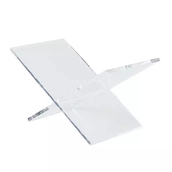 大型クリアアクリルブックスタンド ディスプレイ用 Amlits 読書用ブックスタンド ディスプレイオープンホルダー 料理本 雑誌 新聞 教科書用 (曲線状)